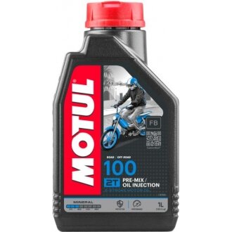 Alyva motociklams Motul 100 2T MINERAL, 1L