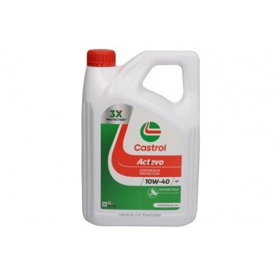 Alyva motociklams Castrol ACT EVO 10W40, 4L