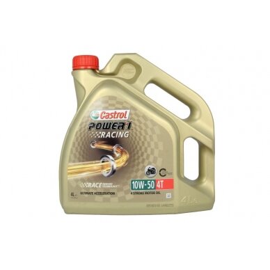 Alyva motociklams Castrol Power 1 Racing 10W50, 4L