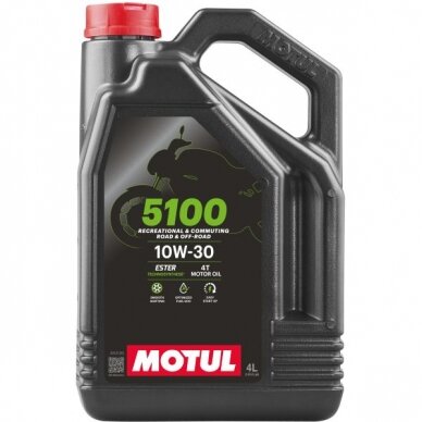 Alyva motociklams Motul 5100 10W30, 4L