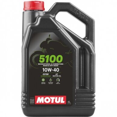 Alyva motociklams Motul 5100 10W40, 4L