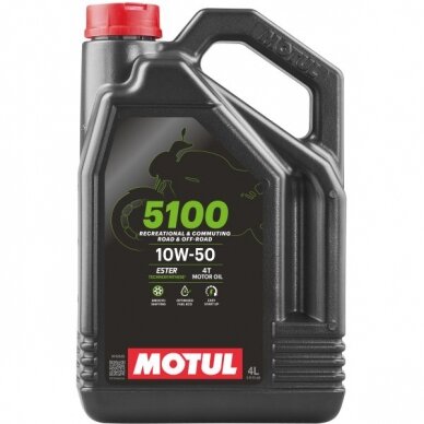 Alyva motociklams Motul 5100 10W50, 4L