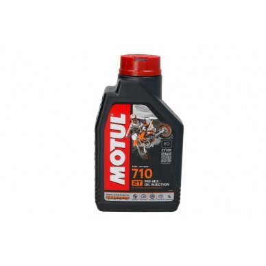 Alyva motociklams Motul 710 2T, 1L