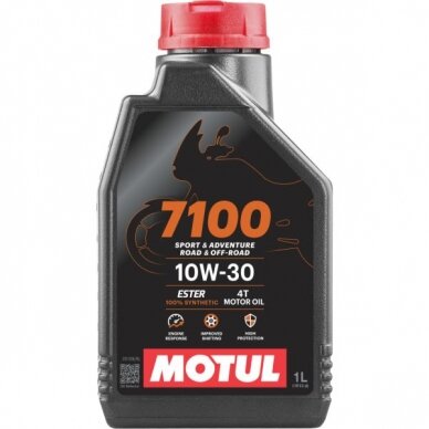 Alyva motociklams Motul 7100 10W30, 1L