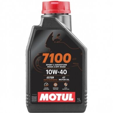 Alyva motociklams Motul 7100 10W40, 1L