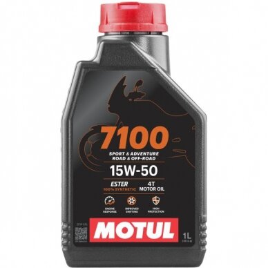 Alyva motociklams Motul 7100 15W50, 1L