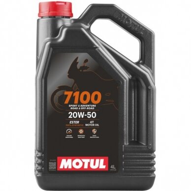 Alyva motociklams Motul 7100 20W50, 4L