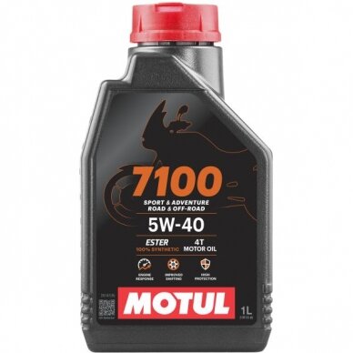 Alyva motociklams Motul 7100 5W40, 1L