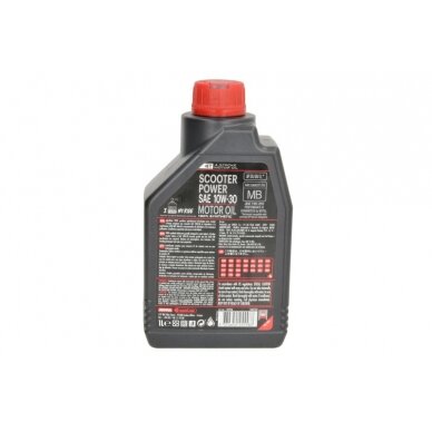 Alyva motociklams Motul Scooter Power 10W30, 1L 1