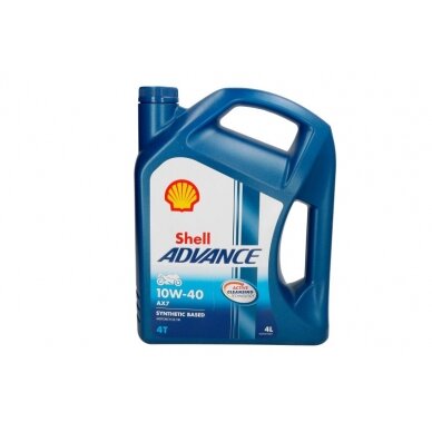 Alyva motociklams Shell AX7 10W40, 4L