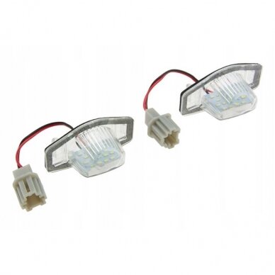 Honda Jazz (2001 - 2008) LED numerių apšvietimas (2vnt.)