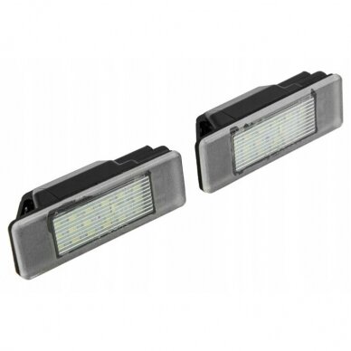 LED numerių apšvietimas Citroen C3, DS3, DS5, C-Elysee, Peugeot 207, 307, 3008 2009-