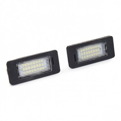 LED numerių apšvietimas BMW 3 E46, 3 E90/E91/E92/E93, 5 E39, 5 E60/E61, X6 E71 2007-