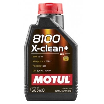 Variklio alyva Motul 8100 X-CLEAN+ 5W30, 1L