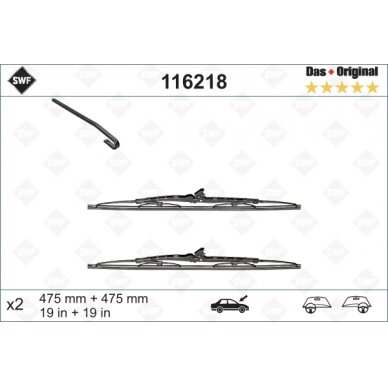 Valytuvai SWF Standart 475/475mm