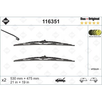 Valytuvai SWF Standart 530/475mm