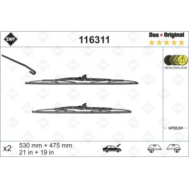 Valytuvai SWF Standart 530/475mm