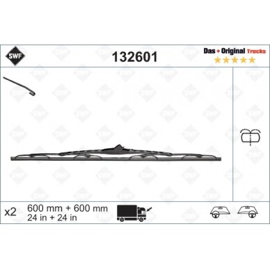 Valytuvai SWF Truck 600/600mm