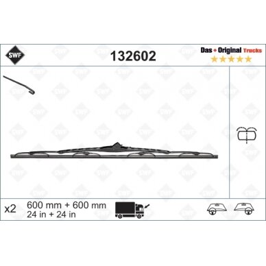 Valytuvai SWF Truck 600/600mm