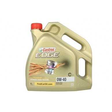 Variklinė alyva Castrol Edge 0W40, 4L