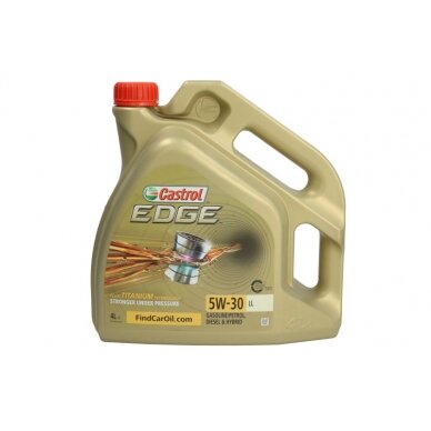 Variklinė alyva Castrol Edge 5W30 LL, 4L