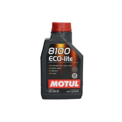 Variklio alyva Motul 8100 ECO-LITE 0W30, 1L