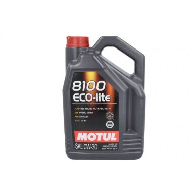 Variklio alyva Motul 8100 ECO-LITE 0W30, 5L