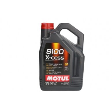 Variklio alyva Motul 8100 X-CESS 5W40, 5L