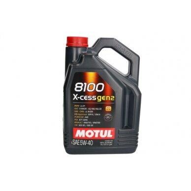 Variklio alyva Motul 8100 X-CESS GEN2 5W40, 5L