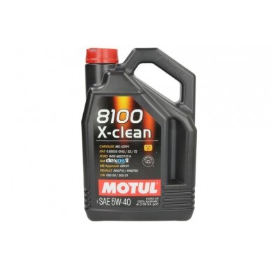 Variklio alyva Motul 8100 X-CLEAN 5W40 C3, 4L