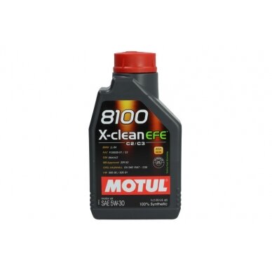 Variklio alyva Motul 8100 X-CLEAN EFE 5W30, 1L