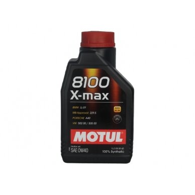 Variklio alyva Motul 8100 X-MAX 0W40, 1L