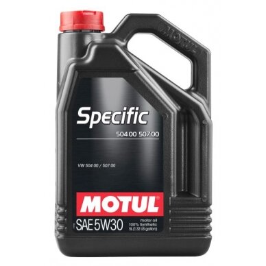 Variklio alyva Motul Specific 504/507 5W30, 5L