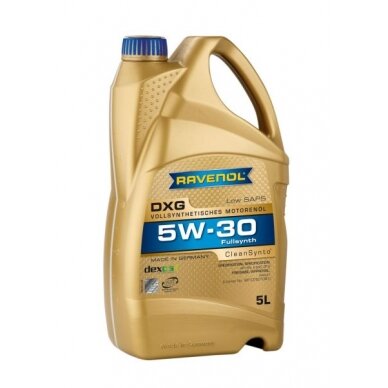 Variklio alyva Ravenol DXG SAE 5W30, 5L