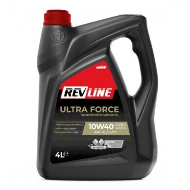 Variklio alyva Revline Ultra Force 10W40, 4L