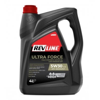 Variklio alyva Revline Ultra Force C3 5W30, 4L