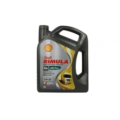 Variklio alyva Shell Rimula R6 LME+ 5W30, 5L